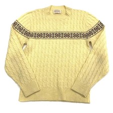 Vintage 80s Lord Jeff Womens Cable Knit Orlon Winter Sweater Medium Made In USA