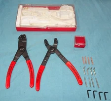 = MILBAR Retaining  Snap Ring Pliers Kit 4440R w/Tips in Case Kit  4450R & 4460R