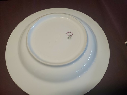 Ovington Brothers T&V Limoges France Gilt Gold Bowl 9.5" dia - Greek Key - Picture 10 of 12