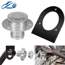Remote Fuel Tank Filler Neck and Gas Cap Kit For 2" Hose, Straight Neck