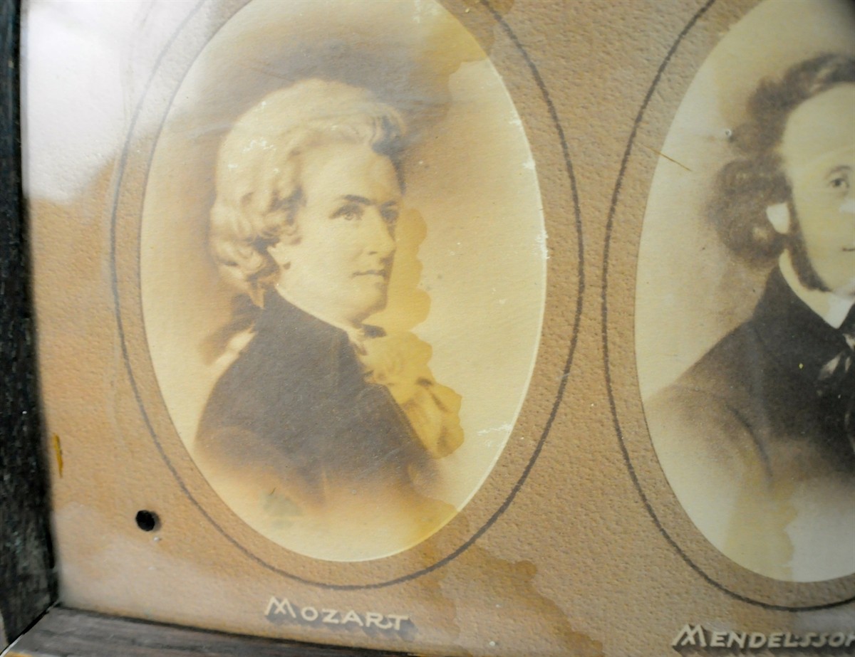 Vintage Art/ Print - The Greatest Composers, Mozart, Shubert