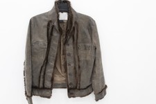 Runway Women's Jacket Faux Leather Color Brown Size Small