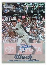 2017 Stadium Club Autographs Rainbow Foil #SCATB Ty Blach 10/10 Giants