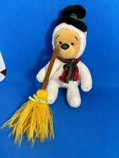 Disney Store Winnie The Pooh Snowman Pooh 8  Bean Bag Plush