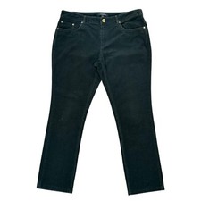 Brooks Brothers Women's Dark Green Straight Leg Natalie Fit Corduroy Pants Sz 10