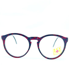 See You Eyeglasses Mod. 175-910 Red Black Round Full Rim Frames 53[]20 140 mm