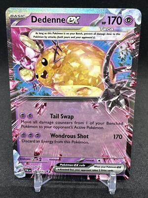 DEDENNE EX 093/193 Scarlet Paldea Evolved Full Art Holo Pokemon