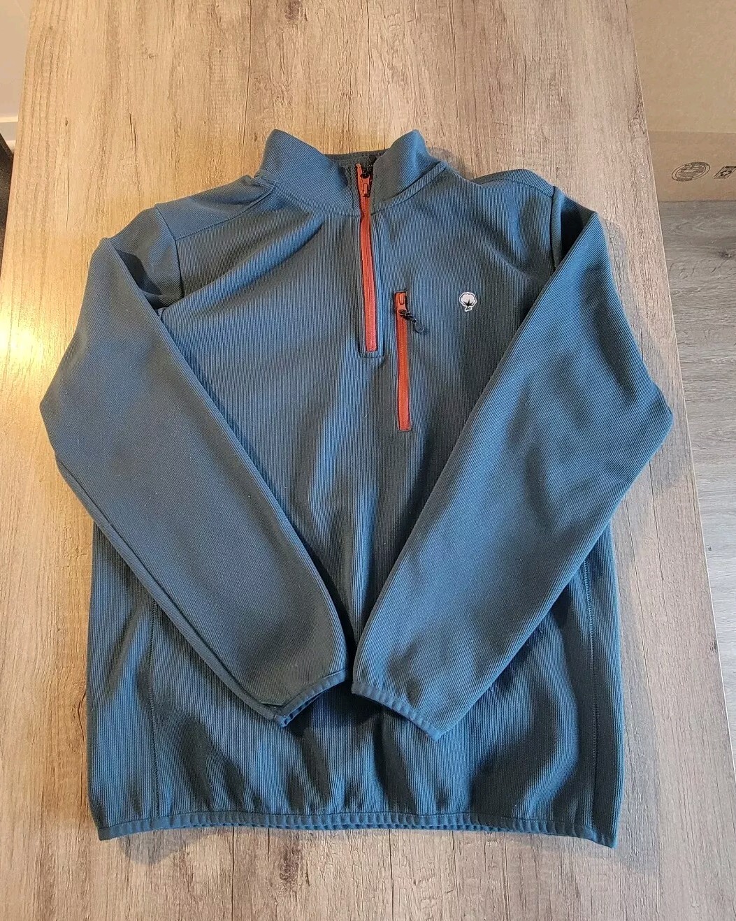 Southern Shirt Logo Men's Medium Blue Quarter Zip Performance Pocket Pullover