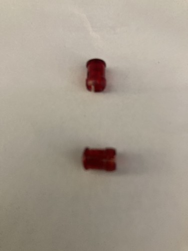 LENS RED Fresnel ring snap in 3mm. Lens fits over a 3mm LED. 20 pieces. NIB.