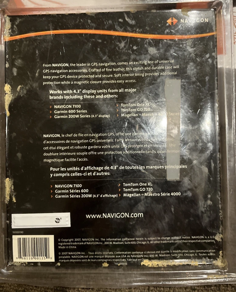 Navigon GPS Premium Leather Case 4.3 Display Units Universal Accessory (2008) - Image 2 of 2
