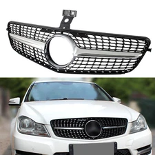 Diamond Front Grille For W204 C180 C200 C350 C-CLASS 2008-2014