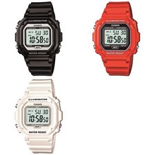 CASIO STANDARD F-108WHC-1AJF -7BJF -4AJF digital Men Watch Red White Black