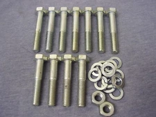Ford Essex V6 High Tensile ZINC Plated Front Timing Cover Bolt, Nut & Washer Kit