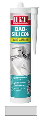 Lugato Bad-Silicon Wie Gummi Silikon Dichtstoff Fuge Sanitär Manhattan 310 ml