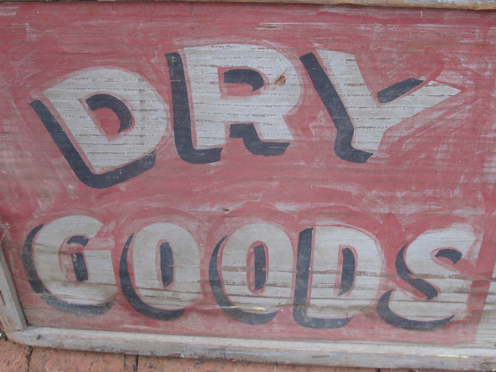 Antique Large Hand Painted Wood General Store Advertising Sign c.1880's
