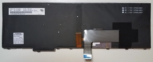 Single Key & Hinge Lenovo ThinkPad T540 US Keyboard 04Y2387 Model: KM BL-105US - Picture 4 of 37