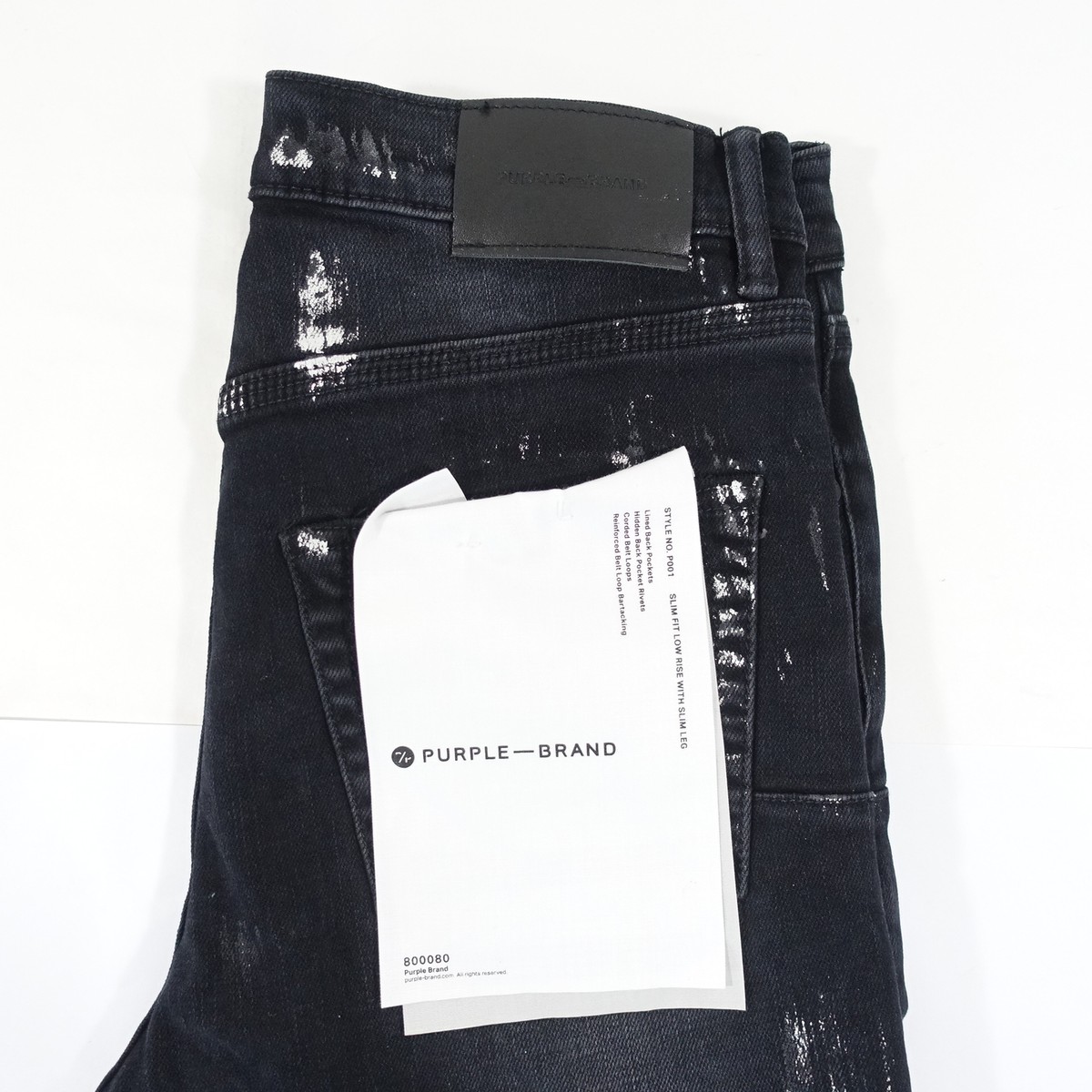 PURPLE BRAND DISTRESSED WHITED OUT BLACK 29 SLIM FIT LOW PURPLE BRAND DISTRESSED WHITED OUT BLACK 29 SLIM FIT LOW