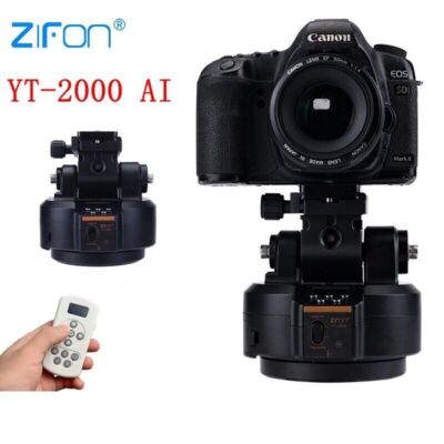YT-2000 AI Tracking 360° Auto Motorized Rotating Panoramic Head Remote Control