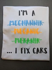 Men's Funny Car Guy T-shirt, Great Gift, "I Fix Cars"