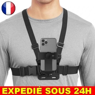 DEX Ceinture fixe poitrine Clip de Téléphone pour Sangle de Poitrine
