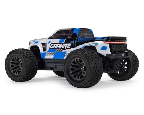 Arrma Granite Mega 665 1/10 4WD Electric Monster Truck Blue w/SLT2 2.4GHz Radio - Picture 4 of 17
