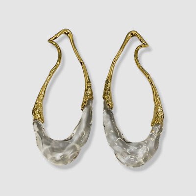 Alexis Bittar Women's 14k Gold Plated Dream Rain Front Back Link Earrings