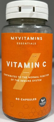 MyVitamins Essentials Vitamin C, 1,000 mg per serving, 60 Capsules - EXP: 9/25