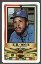 1982 Perma-Graphics/Topps Credit Cards - All-Stars #150-ASA8202 Cecil Cooper