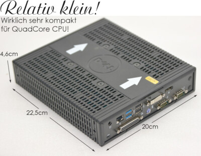 Mini PC Dell Quad Core - 64-bit - SSD - Ports LPT Parallèle Et RS-232 Série (occasion)