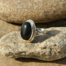 Solid 925 Sterling Silver Oval Shape Black Onyx Stone Handmade Ring KGJ-R-1062