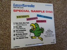 NEW PIONEER LASER KARAOKE VIDEO SING ALONG SPECIAL SAMPLE DISC LASER DISC