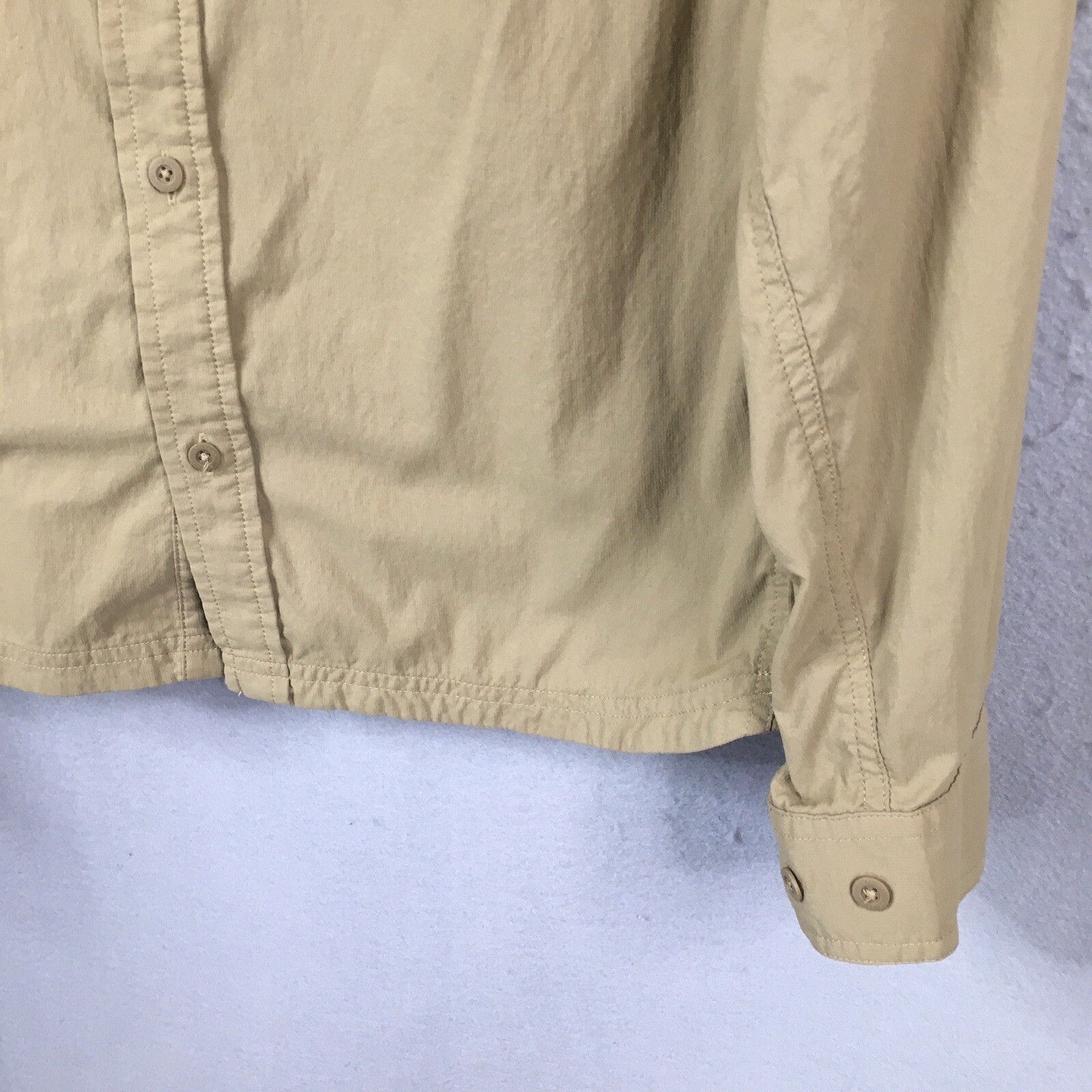 rei-co-op-shirt-mens-medium-brown-vented-fishing-camp-gem