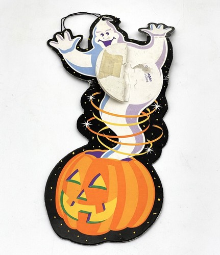 Halloween Jack O’ Lanterns & Ghosts Cardboard Die Cuts - Honeycomb - Amscan Vtg - Picture 19 of 20