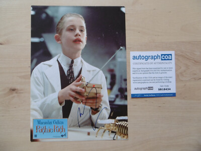 Macauley Culkin Original Autogramm signed A4 Lobbycard ''Richie Rich'' ACOA