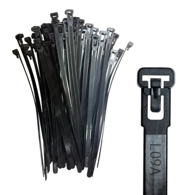 Electriduct Releasable Reusable Cable Ties - Lengths: 6'', 8'', 12'', 15''