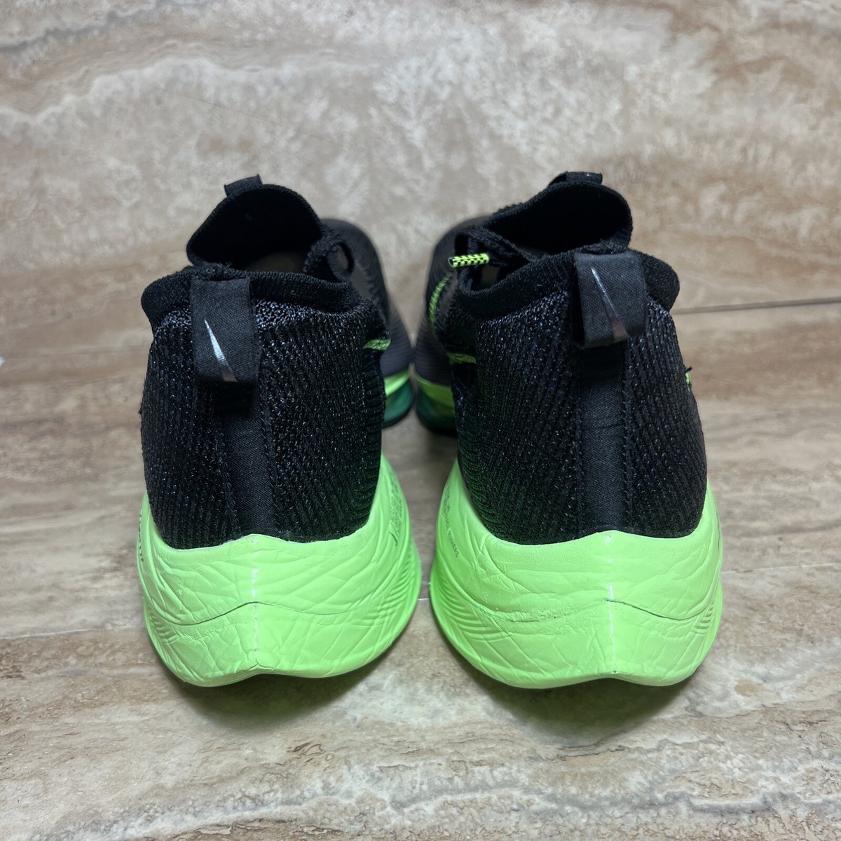 Nike Air Zoom Alphafly Next% Black Lime Blast Men's Size 13 Nike Air Zoom Alphafly Next% Black Lime Blast Men's Size 13