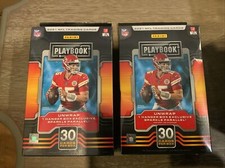 Lot 2, 2021 Panini PLAYBOOK Football EXCLUSIVE HANGER Box-PURPLE+SPARKLE