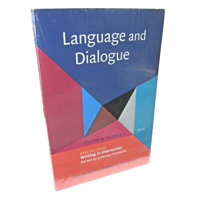 Language and Dialogue Volume 6 Issue 1 Special Writing In Interaction TPB (2016)