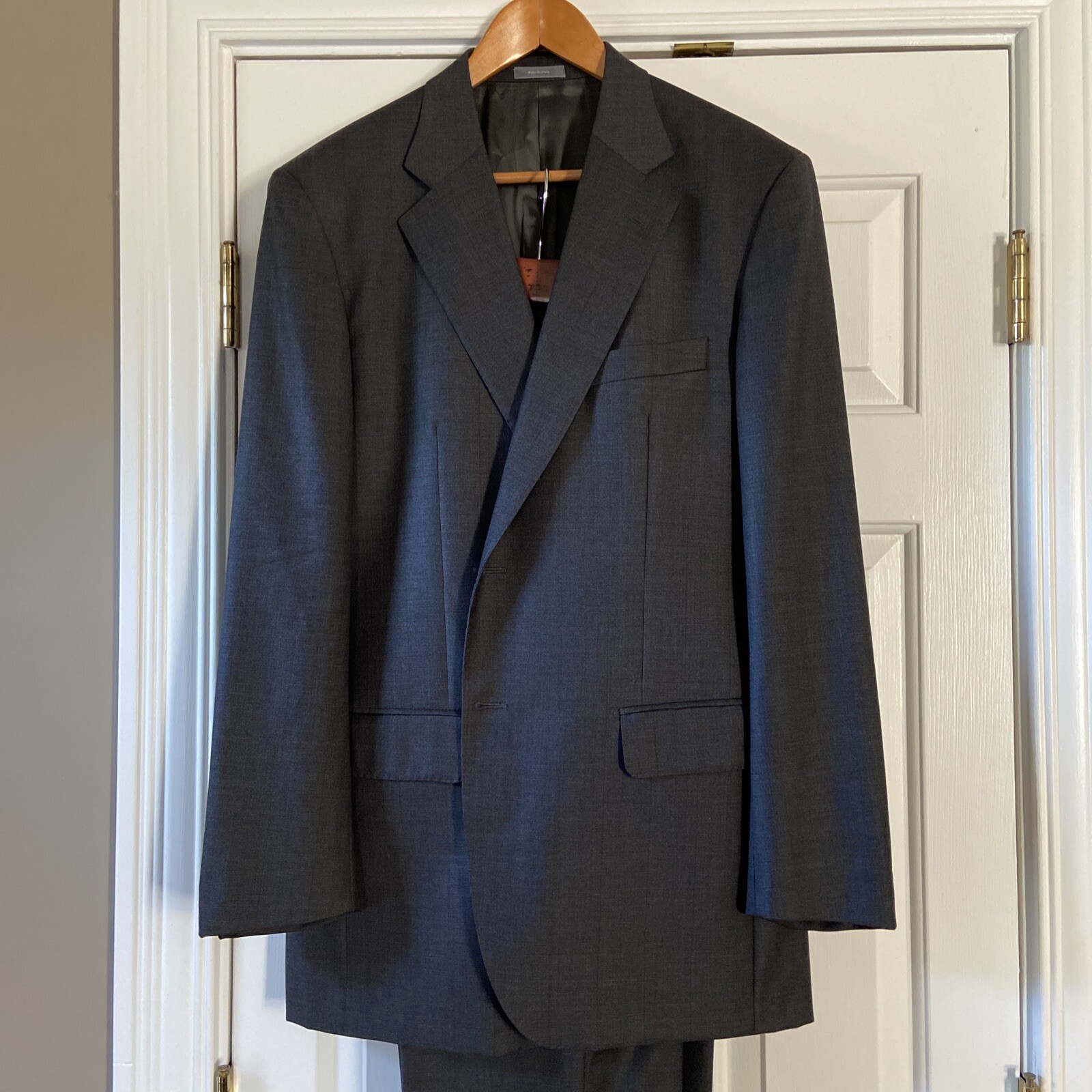 Daniel Cremieux Men Suit Gray 100 Pure Italian Wool … Gem