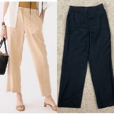 J.CREW Black Drapey Viscose Blend Twill Pants Size 16