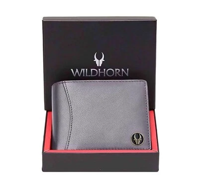 Portefeuille En Cuir Bi-Fold Protégé Par RFID De Qualité Premium Pour Hommes - Photo 1/4