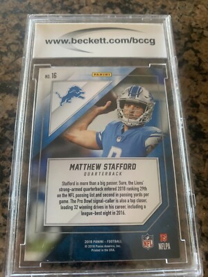 FOOTBALL TRADING CARD MATTHEW STAFFORD MJH EXCLUSLIVE | eBay