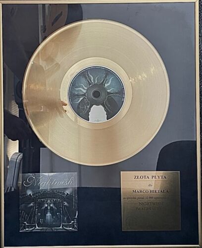 Marko Hietala Gold Vynil Plate from Poland IMAGINAERUM - Picture 1 of 2