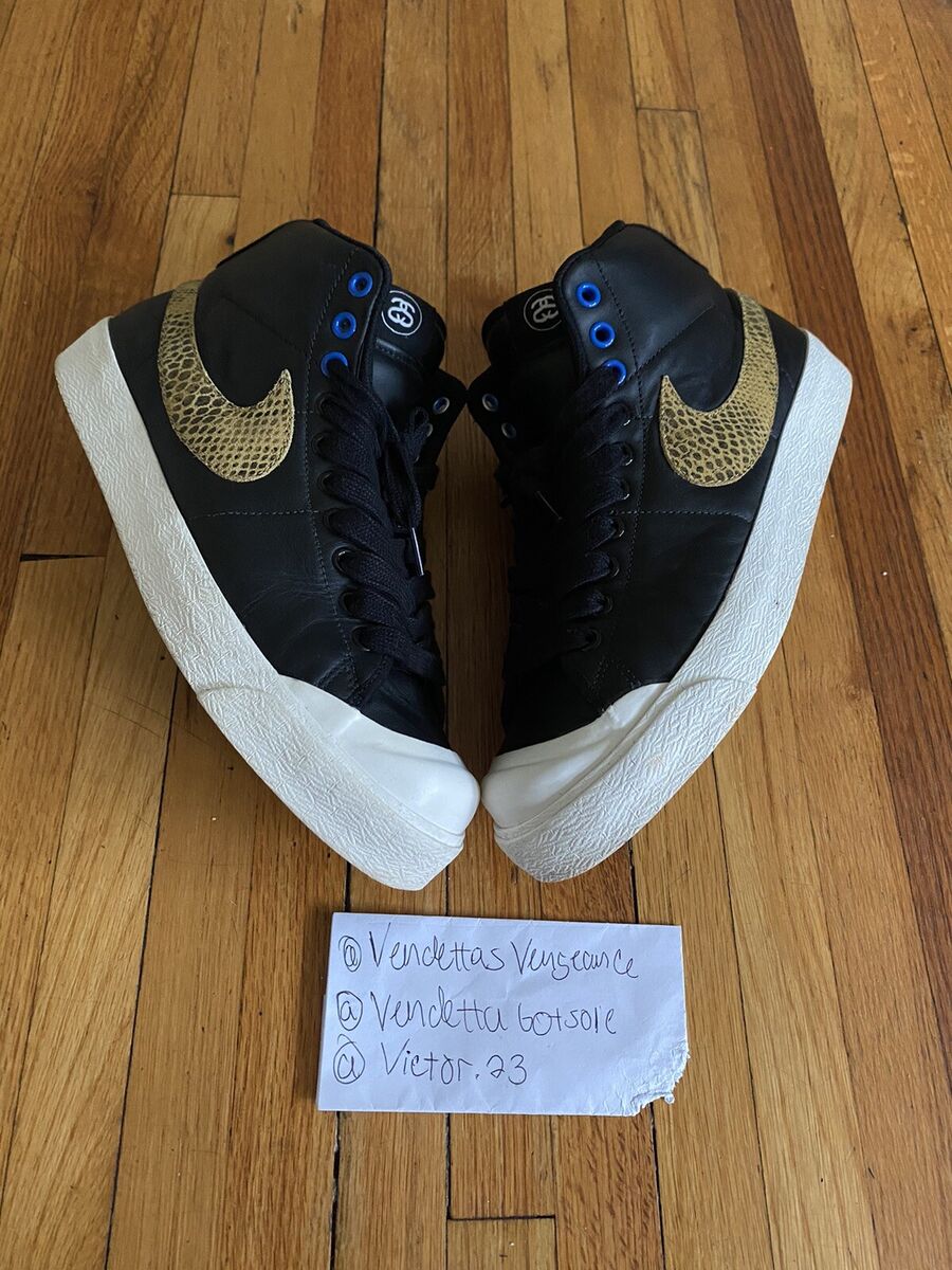 Nike Stussy Blazer All Court Snakeskin 408577-001 2010 US9 Nike Stussy Blazer All Court Snakeskin 408577-001 2010 US9