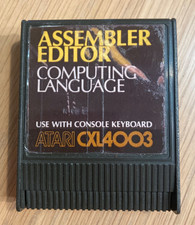 Atari 400/800/600XL/800XL/65XE/130XE XE Cartridge - Assembler Editor CXL4003