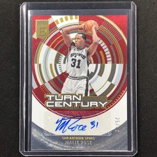 2023-24 Donruss Elite Malik Rose Turn Of The Century Auto Red 25/49