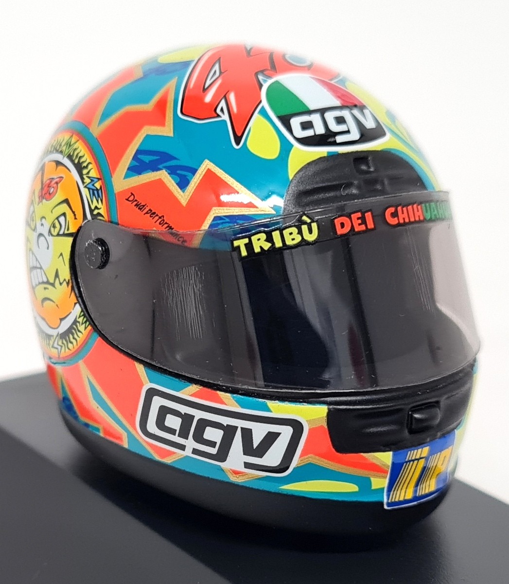Minichamps 1/8 Valentino Rossi Mugello 1999 AGV Moto GP Crash Helmet Case