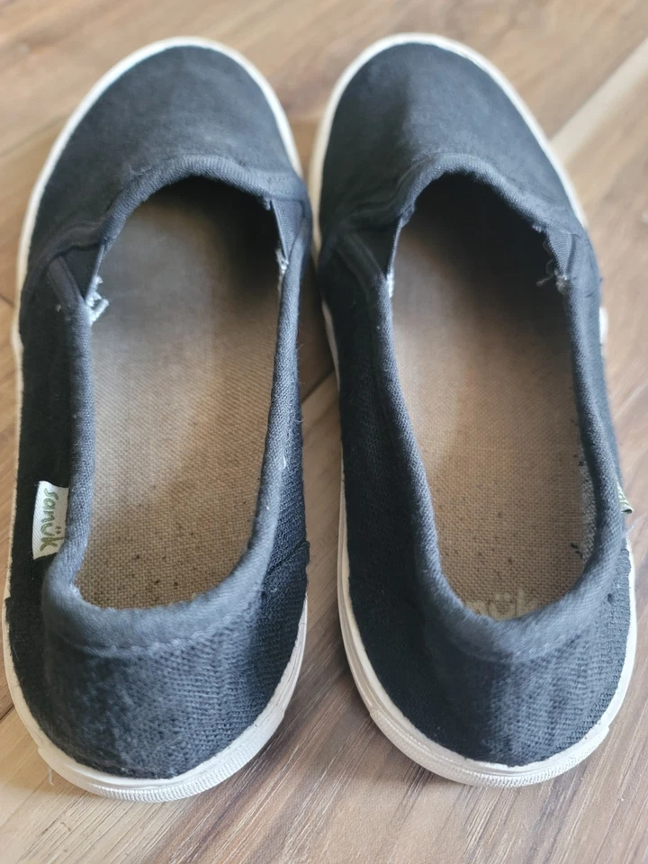 Tênis Sanuk Avery Hemp Feminino 8 Preto Slip On Vegano 1116485 - Imagem 2 de 4