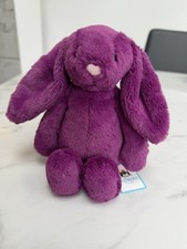 Jellycat Little Bashful Allium Bunny Purple Plush Soft Toy Small Washable