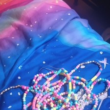 Handmade Colorful Beaded Bracelets with Letter Beads, Handcrafted Jewelry